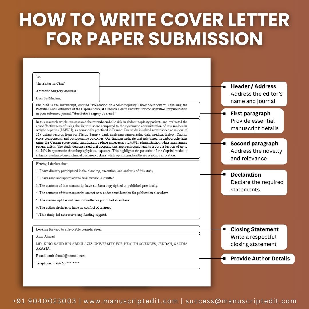 Journal Cover Letter