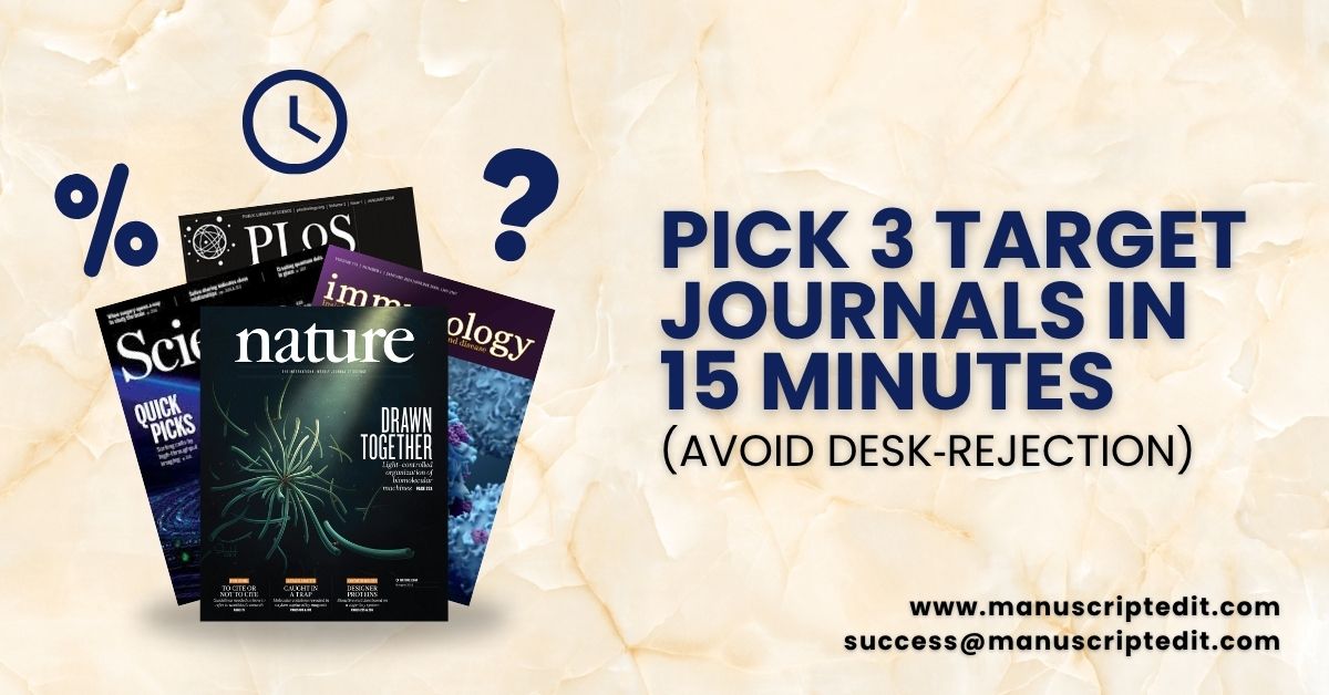 Pick 3 Target Journals in 15 Minutes (Avoid Desk‑Rejection)